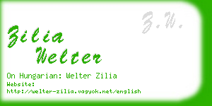 zilia welter business card